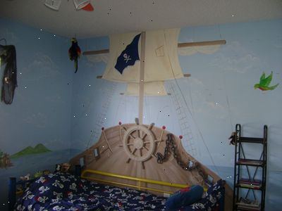 Sådan oprettes en pirat tema soveværelse. Forbered de materialer.